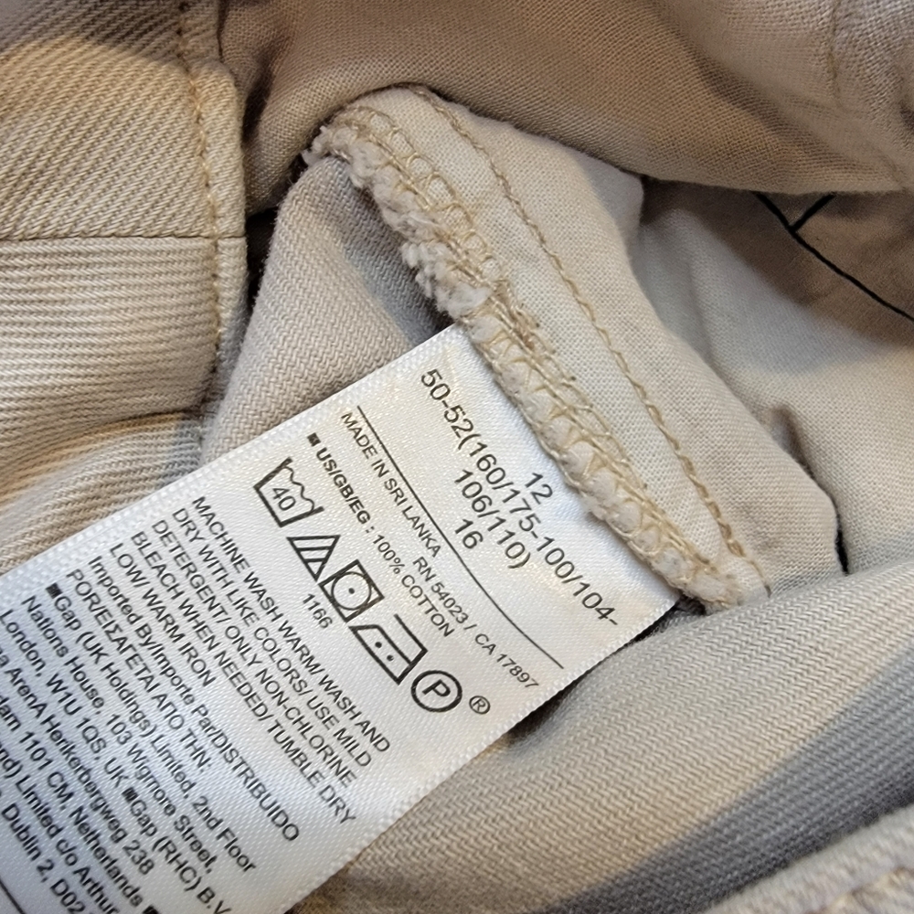Gap Loose Wide Leg Pant Moonstone Beige Size 12 NWT! - Picture 14 of 16
